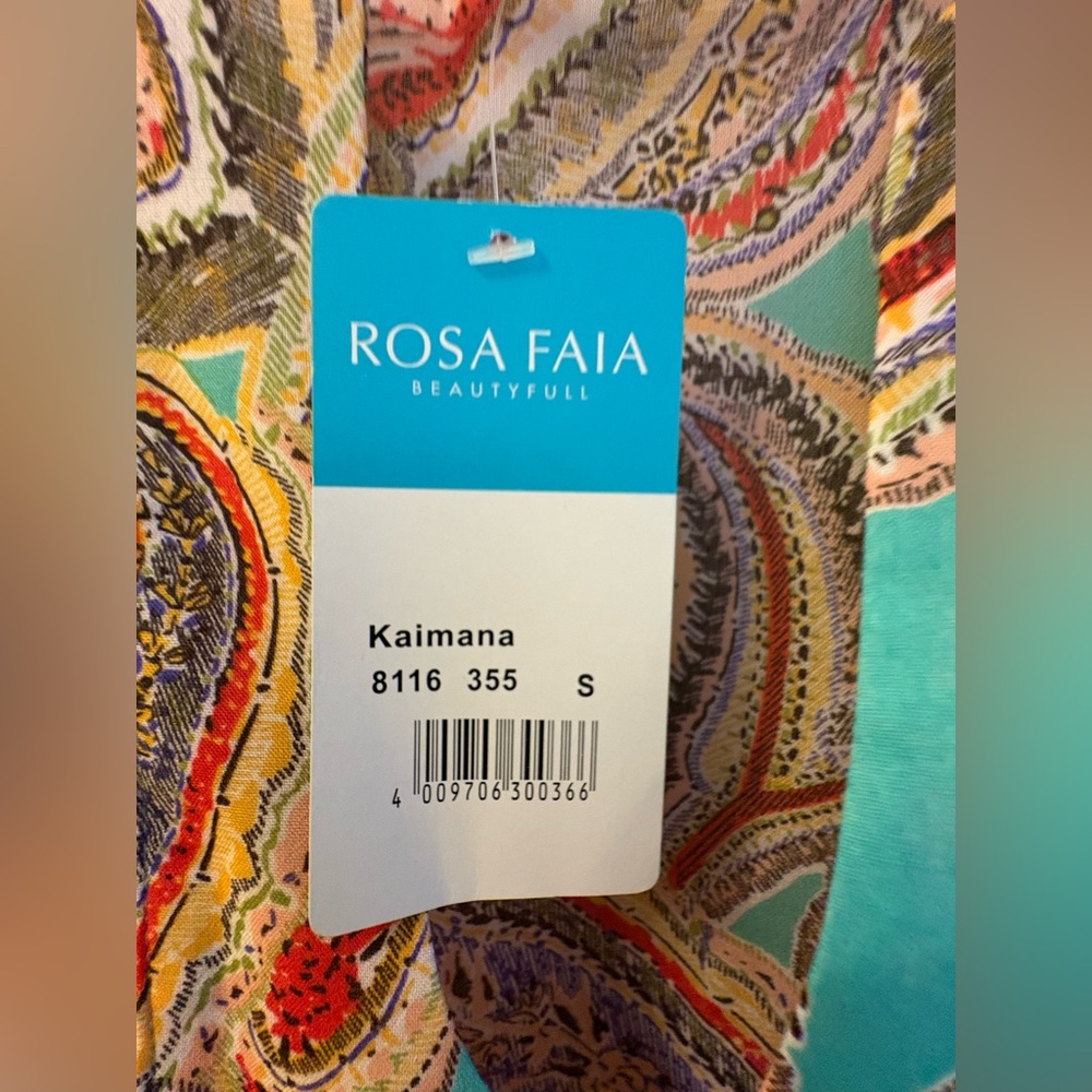Rosa Faia Multicolor Paisley cover up - Picture 4 of 5